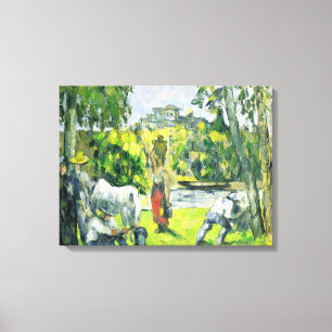 Leben auf den Gebieten, c.1875 (Öl auf Leinwand) Leinwanddruck