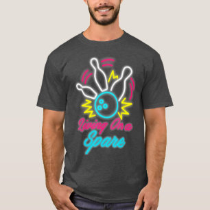 Leben auf einem lustigen Bowling Buttone Sporthafe T-Shirt