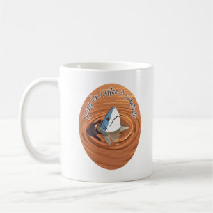 Leben auf Kaffee und kreative Tasse