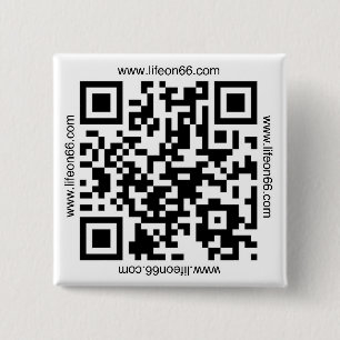 Leben auf Knopf 66 (QR Code) Button