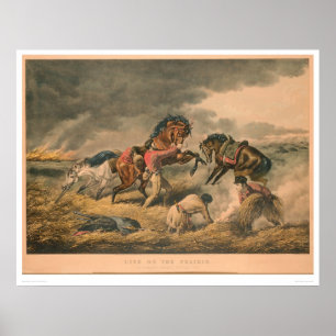 Leben auf Prairie: Verteidigung von Trapper (0879A Poster