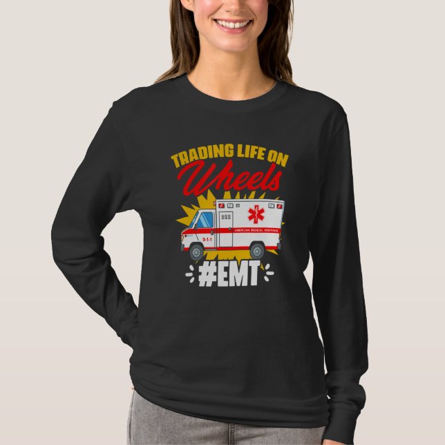 Leben auf Rädern Notarzt Ambu T-Shirt (Vorderseite)