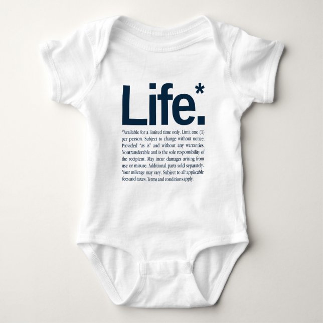 Leben* Baby Strampler (Vorderseite)