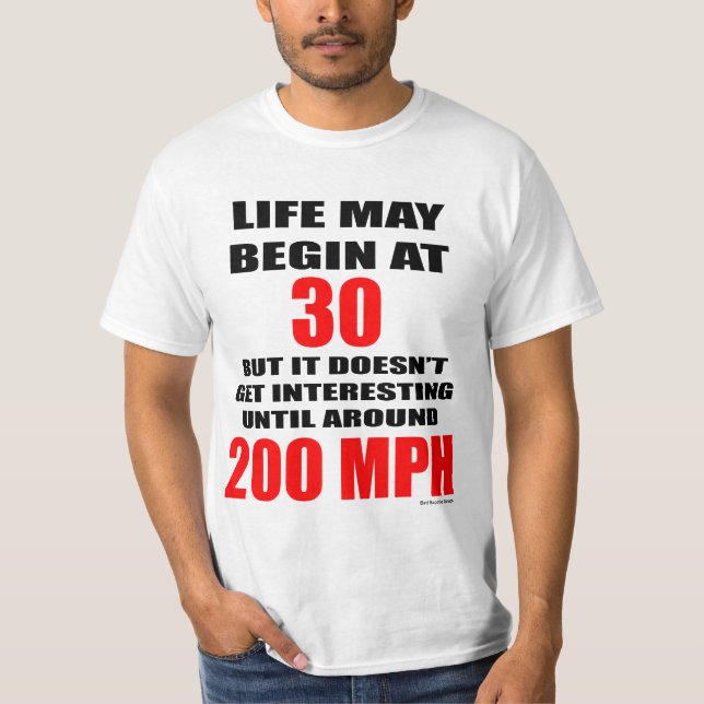 Leben bei 200 MPH-T-Shirt T-Shirt (Vorderseite)