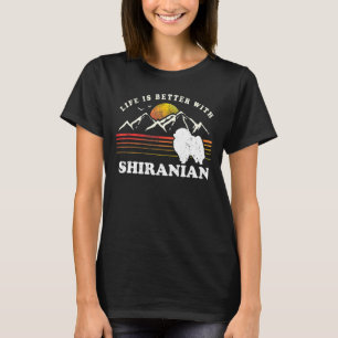 Leben besser Shiranian Vintage Hundemama Vater T-Shirt