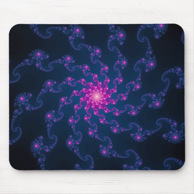 Leben-Blumen-Fraktal-Kunst Mousepad (Vorne)