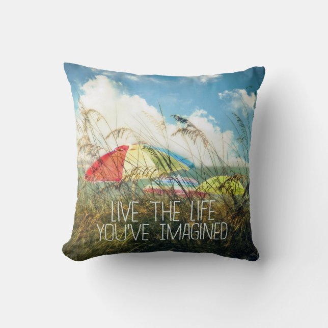 Leben das Leben-Wurfs-Kissen Kissen (Vorderseite)