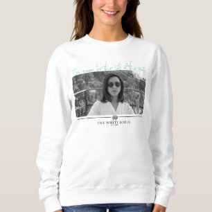 Leben der Party - Die weiße Lotus Sweatshirt