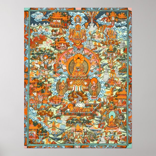 Leben des Buddha-Posters Poster (Vorne)