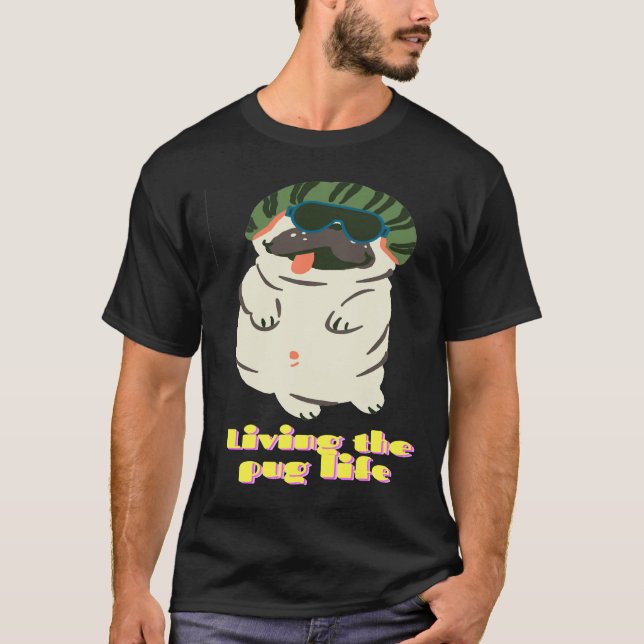 Leben des Mops Life Classic T - Shirt 77 (Vorderseite)