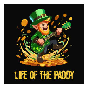 Leben des Paddys, St. Patricks Tag Fotodruck