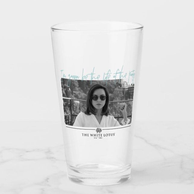 Leben des Party - Der weiße Lotus Glas (Vorderseite)