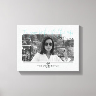 Leben des Party - Der weiße Lotus Leinwanddruck