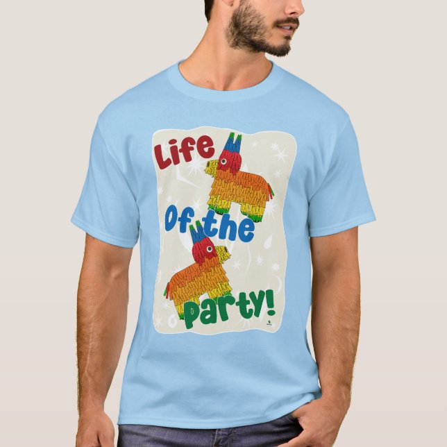 Leben des Party Funny Birthday Pinata Design T-Shirt (Vorderseite)