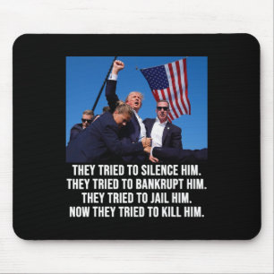 Leben Donald Trump Tasse Shot - Nie übergeben Mousepad