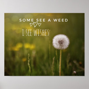 Leben durch ein positives Linsenplakat Poster