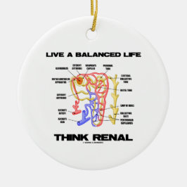 Leben ein ausgeglichenes Leben denken Nieren Keramik Ornament