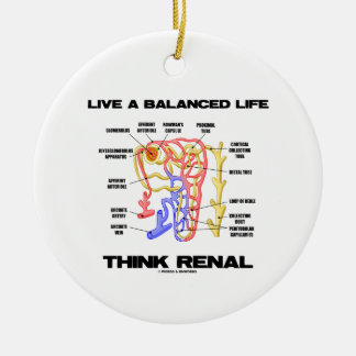 Leben ein ausgeglichenes Leben denken Nieren Keramik Ornament
