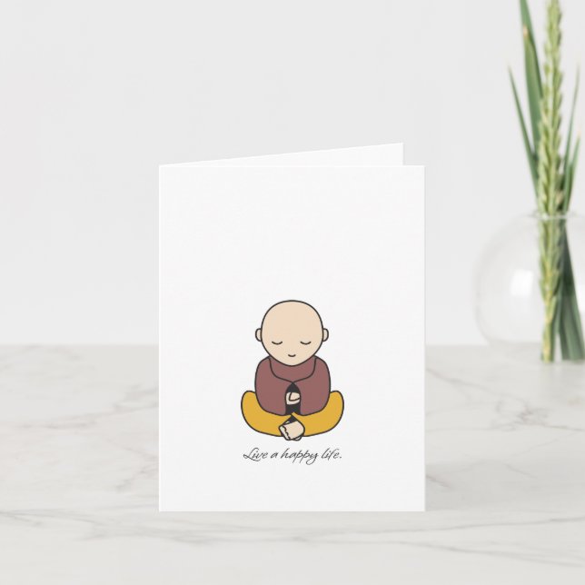 Leben ein glückliches Leben Karte (Vorderseite)