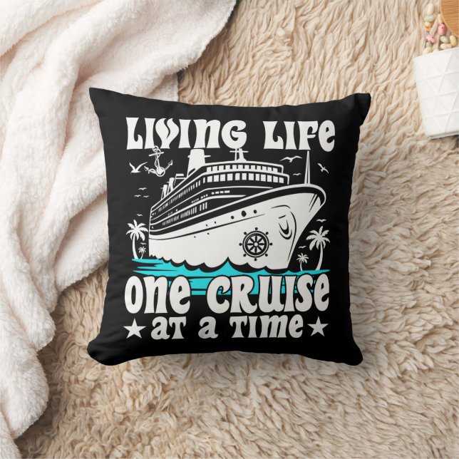 Leben, eine Kreuzfahrt zu einer Zeit Familienfahrt Kissen (Decke)