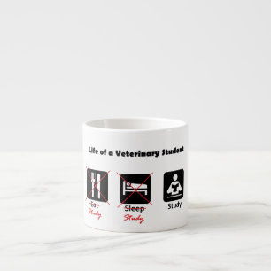 Leben einer Veterinärstudentespresso-Tasse Espressotasse