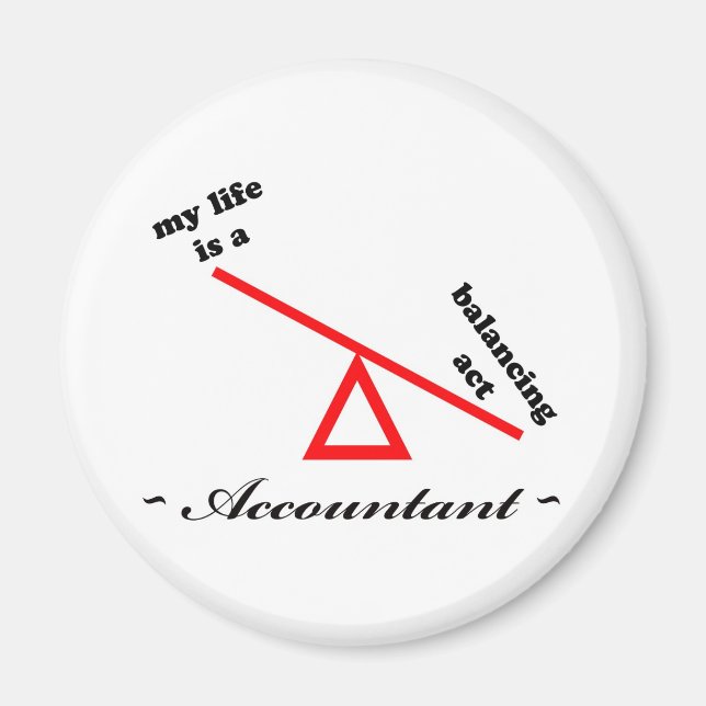 Leben eines Buchhalters Magnet (Vorne)