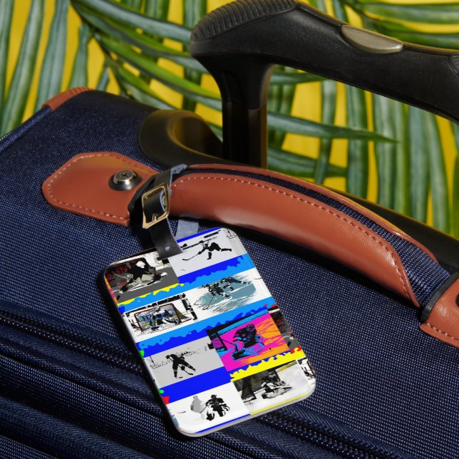 Leben eines Hockeyspielers - Eishockey Gepäckanhänger (Vorderseite Insitu 1)