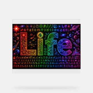 Leben eines Starkind | Weltraumthemen-Print aus Fo Acrylschild