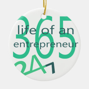 Leben eines Unternehmers Keramik Ornament