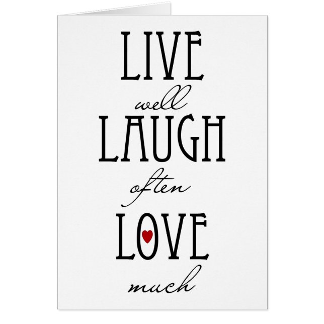 Leben einfacher Text der Lachen-Liebe (Vorne)