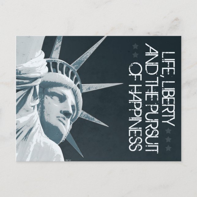 Leben, Freiheit, Glück Postkarte (Vorderseite)