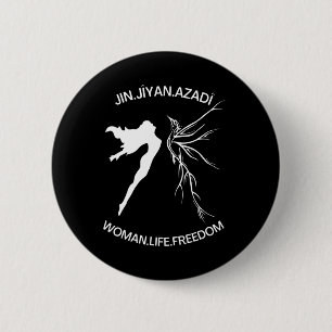 Leben Freiheit Iran Feministisch Vintage Jin Jiyan Button
