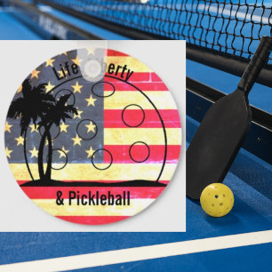 Leben Freiheit & Pickleball USA Schlüsselanhänger