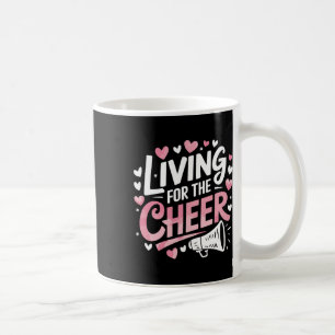 Leben für den Jubel, jubelnde Cheerleader Cheer Kaffeetasse