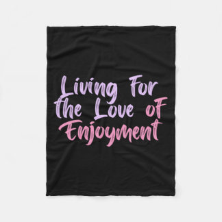 Leben für die Liebe des Aufklebers Fleecedecke