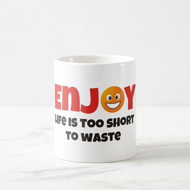 Leben genießen kaffeetasse (Mittel)