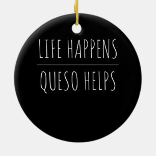 Leben geschieht Frage hilft Keramik Ornament