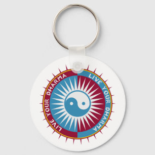 Leben Ihr Dharma Schlüsselanhänger