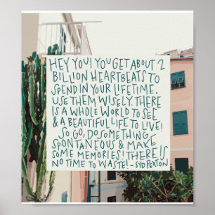 Leben Ihr Leben-Zitat Poster