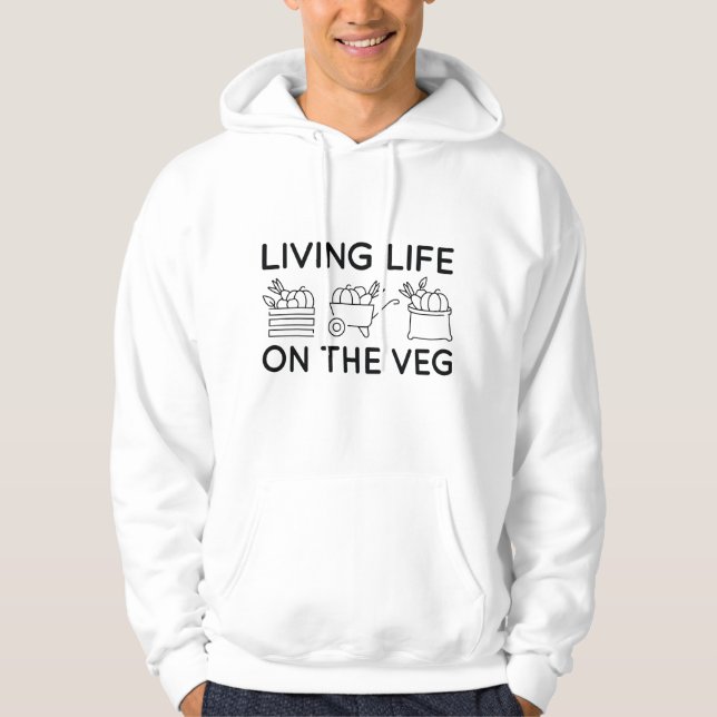 Leben im Alter Hoodie (Vorderseite)