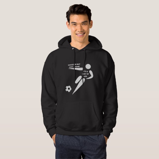 Leben im Fußball Hoodie (Vorne ganz)