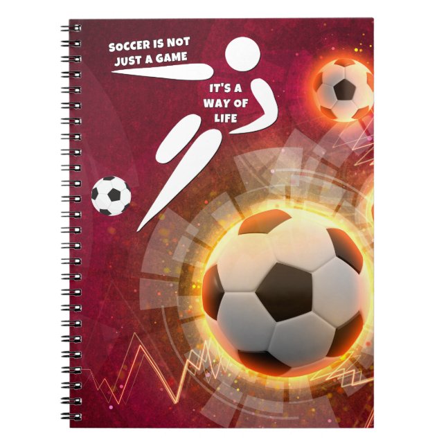 Leben im Fußball Notizblock (Vorderseite)
