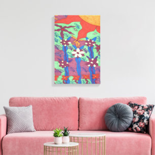 Leben im Garten Boho Art Leinwanddruck
