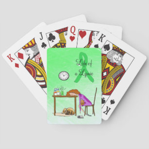 Leben im Lymie-Leben Lyme-Borreliose-Spielkarten Spielkarten