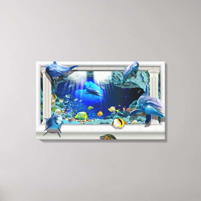 Leben im Meer Leinwanddruck (Vorderseite)