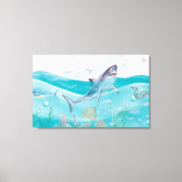 Leben im Meer Leinwanddruck