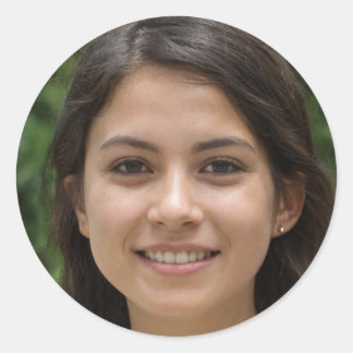 Leben im Moment Runder Aufkleber