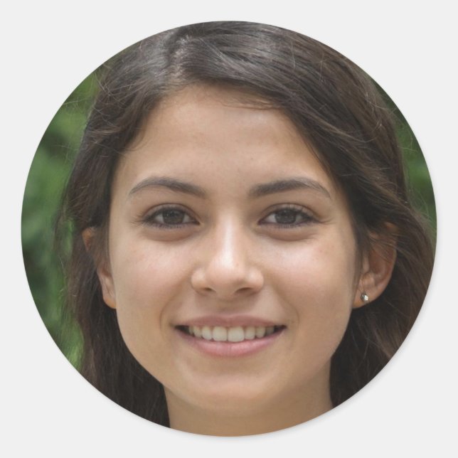 Leben im Moment Runder Aufkleber (Vorderseite)