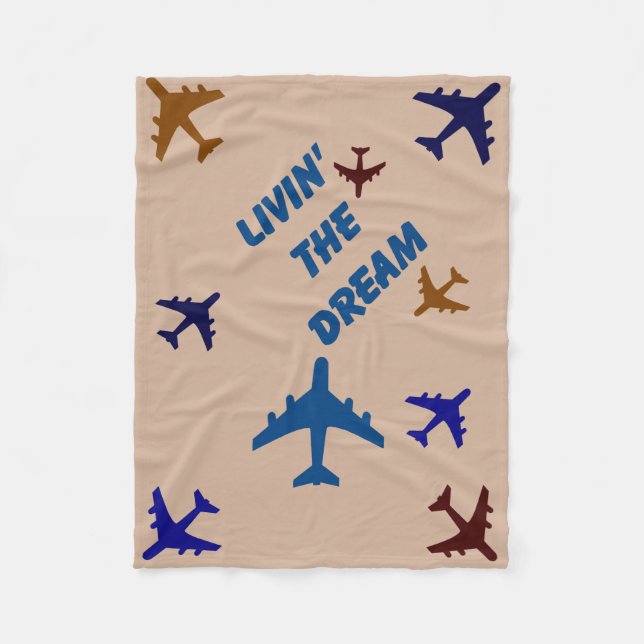 Leben im Traum Fleece Blanket (Vorderseite)