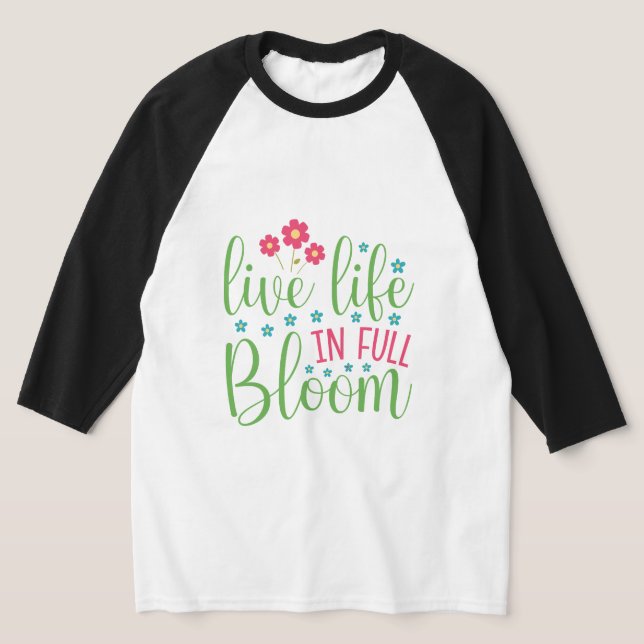 Leben im Vollblut Raglan Unisex 3/4 MII T-Shirt (Ablage )